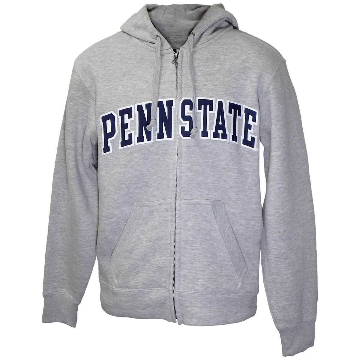 oxford full zip hooded sweatshirt with twill arched Penn State